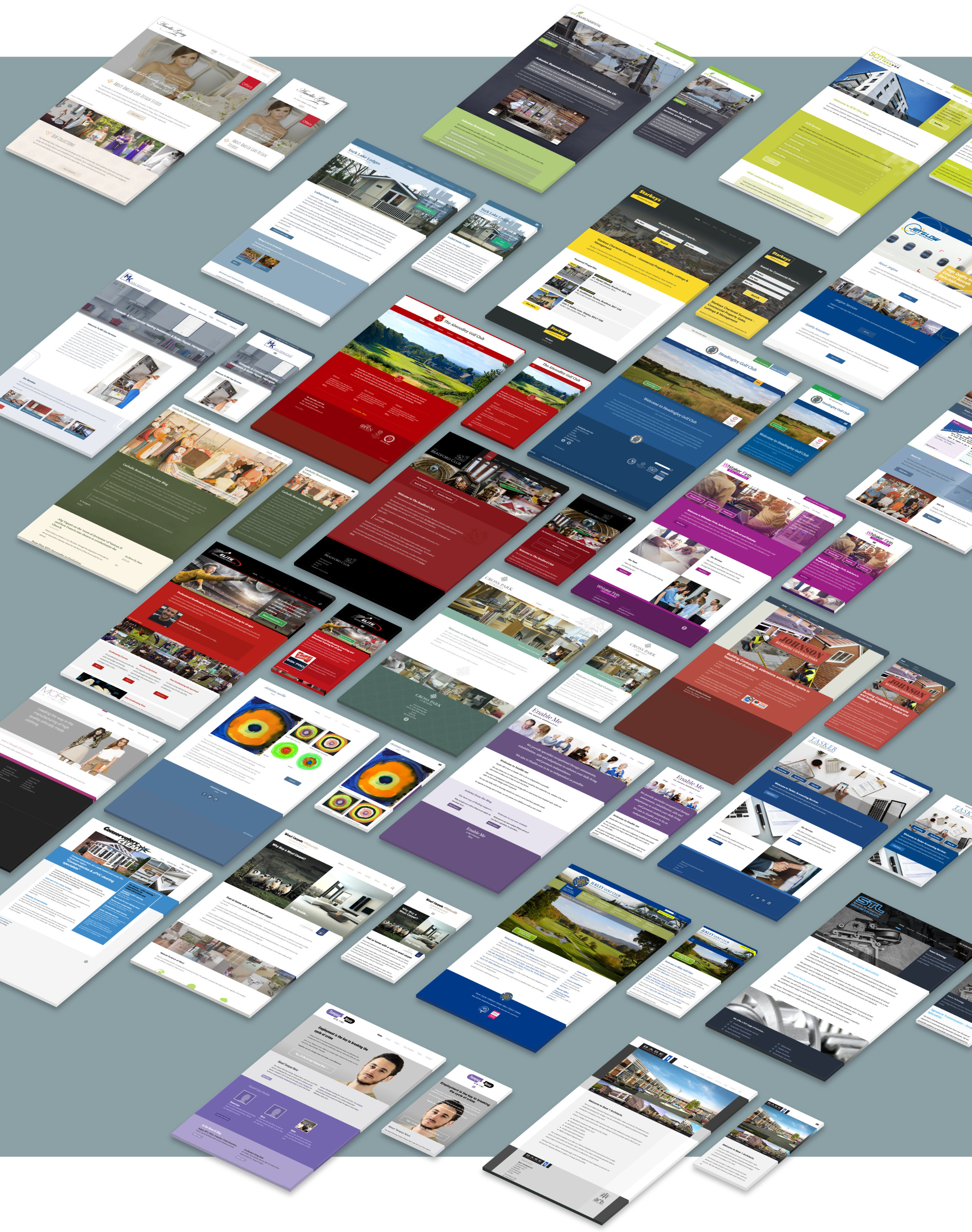 Web site design  and mobile website design examples